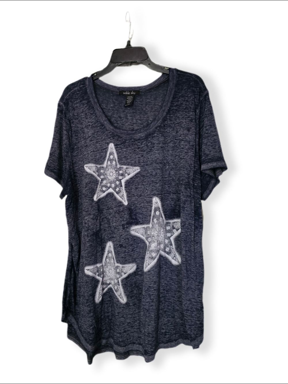 Sable Sky Navy Short-Sleeve Star Tee